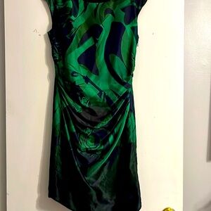 The LIMITED Dress- Sheath in Blue & Green - Size 4